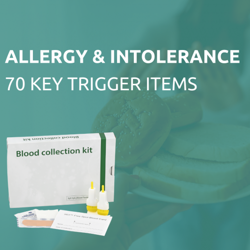 Allergy & intolerance test of 70 items